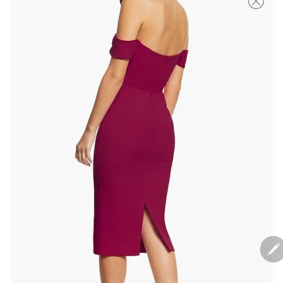 NWT Dress the Poulation Bailey off the shoulder Body con dress - Picture 3 of 6